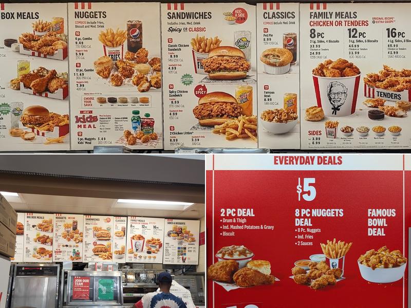 KFC Menu