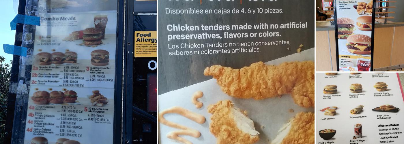 McDonald's Menu