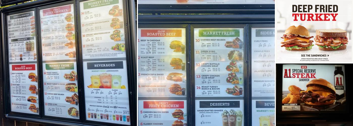 Arby's Menu