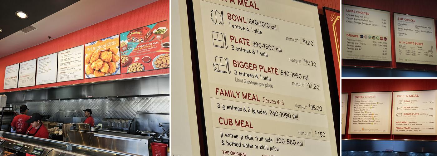 Panda Express Menu