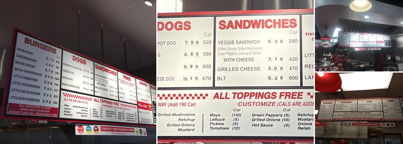 Five Guys Menu