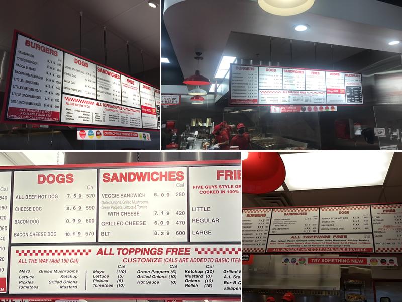 Five Guys Menu