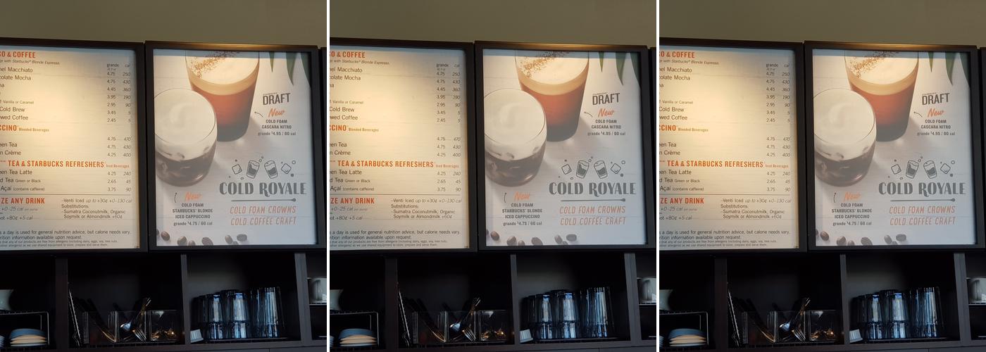 Starbucks Menu