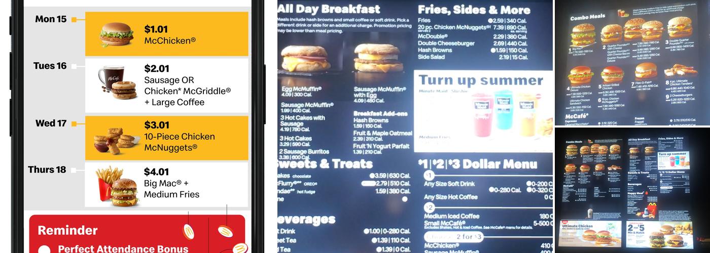 McDonald's Menu