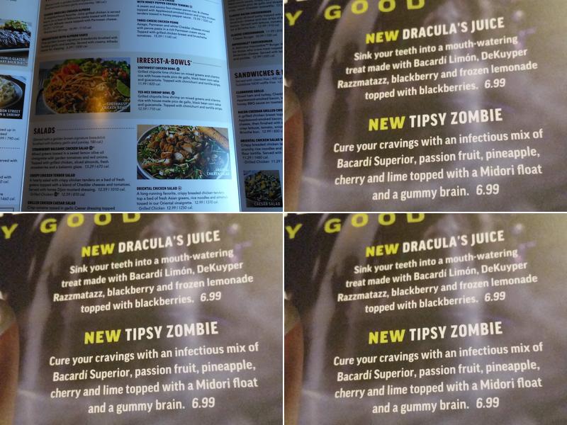 Applebee's Grill + Bar Menu