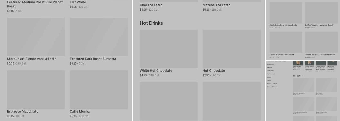 Starbucks Menu