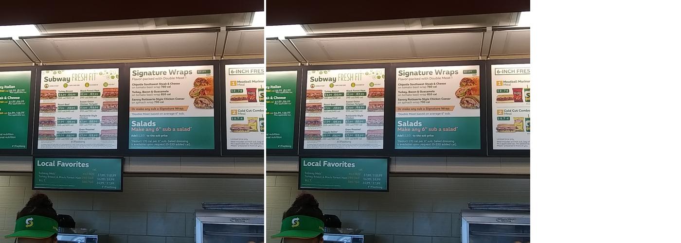 Subway Menu