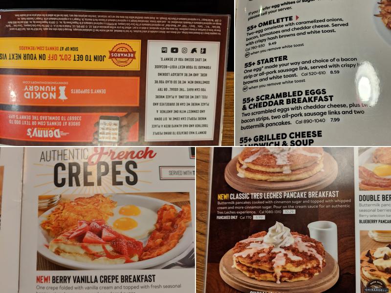 Denny's Menu