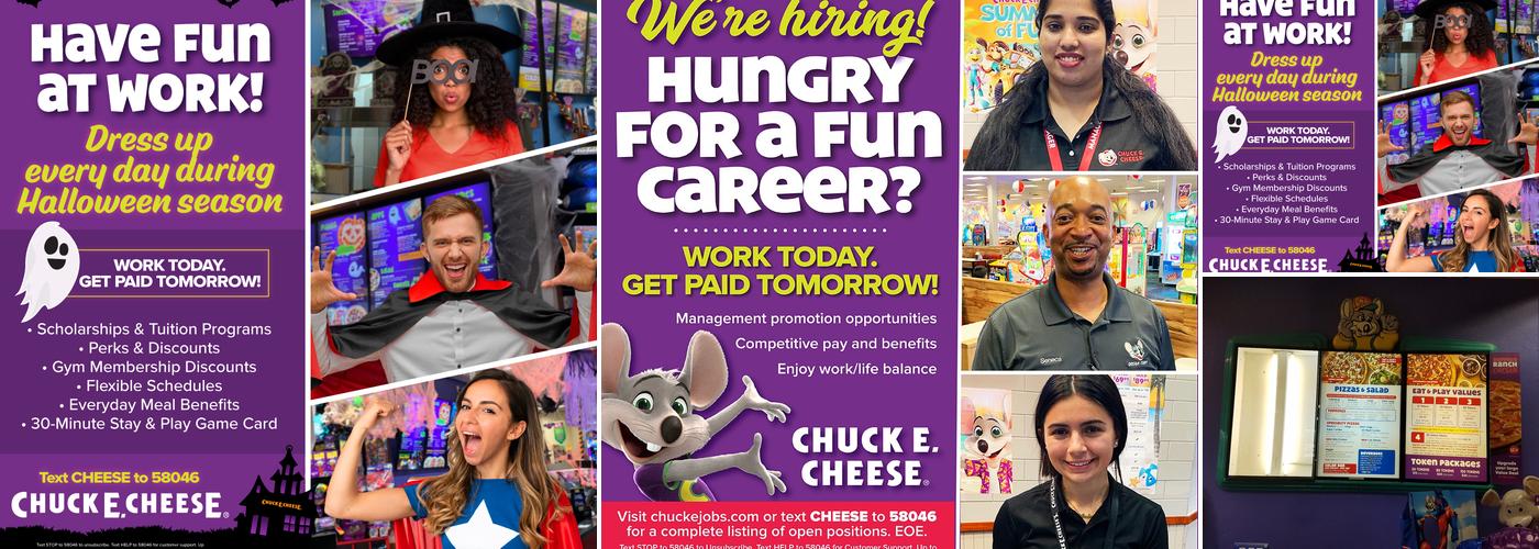 Chuck E. Cheese Menu