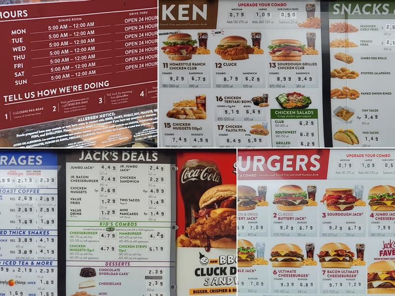 Jack In The Box Menu