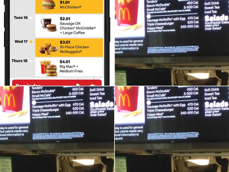 McDonald's Menu