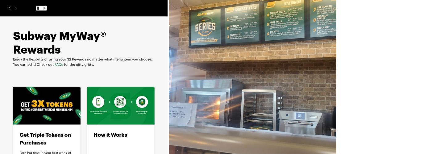 Subway Menu