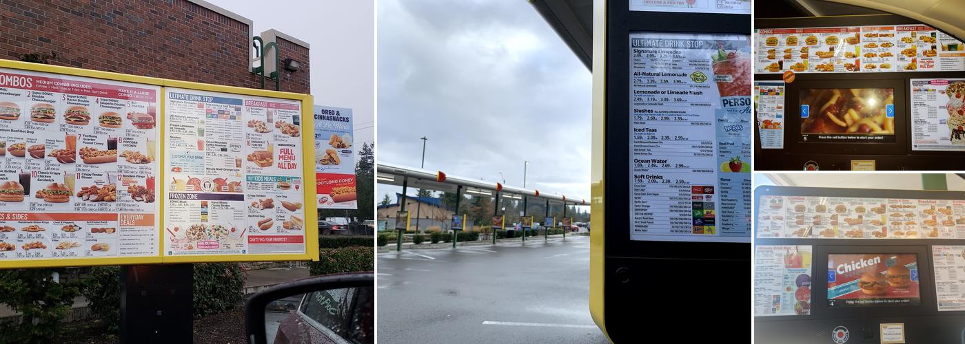 Sonic Drive-In Menu