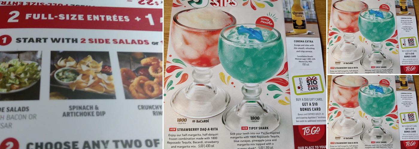 Applebee's Grill + Bar Menu