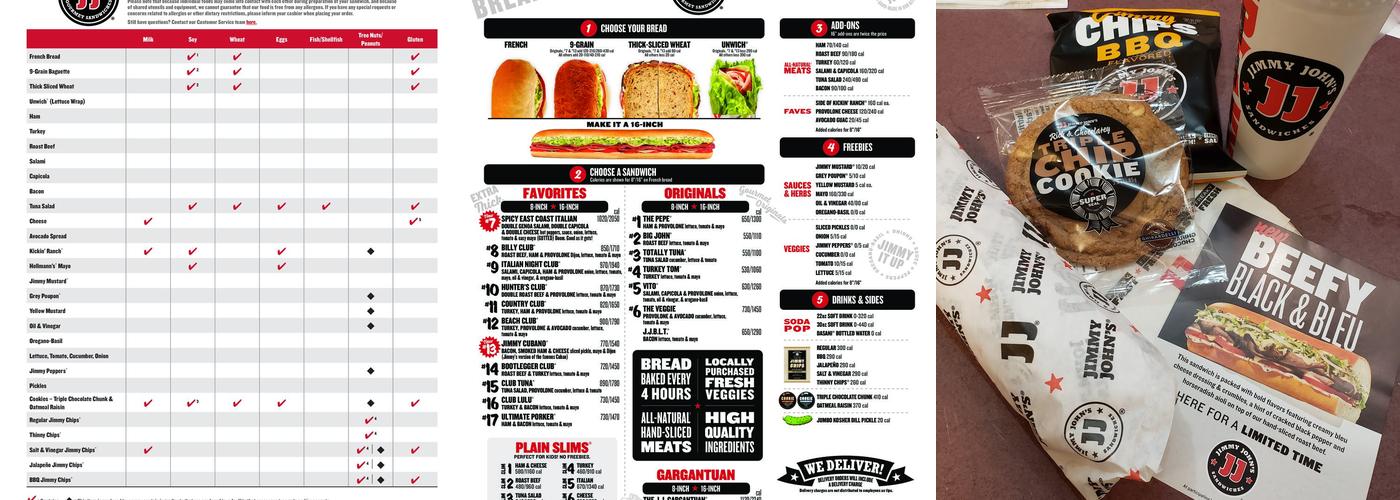 Jimmy John's Menu