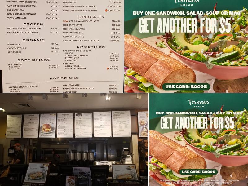 Panera Bread Menu