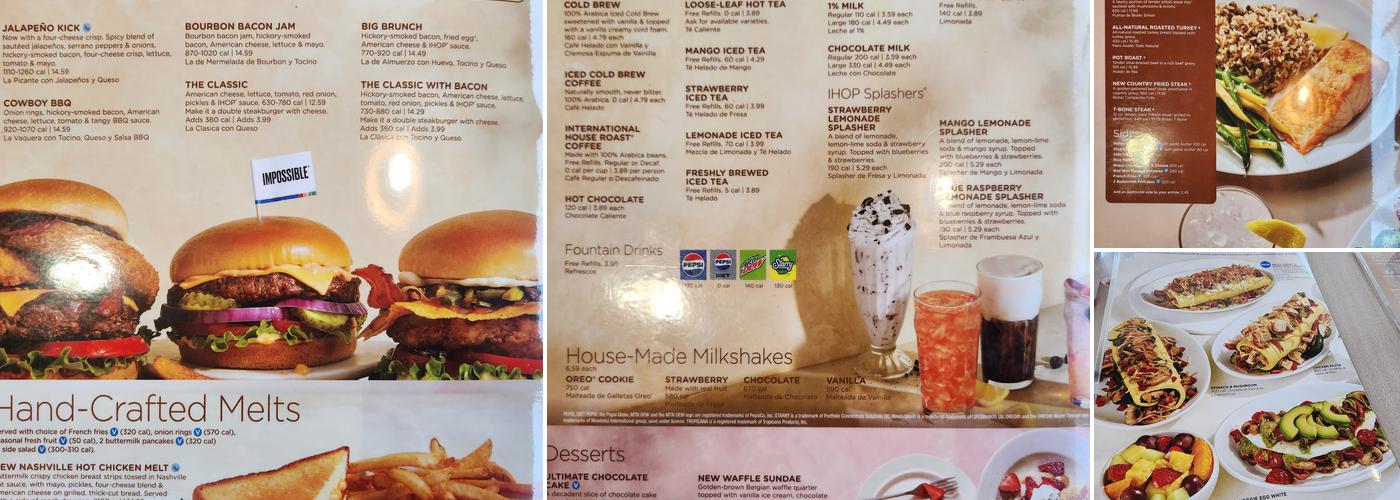 IHOP Menu