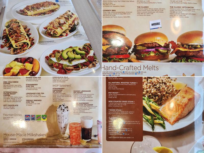 IHOP Menu