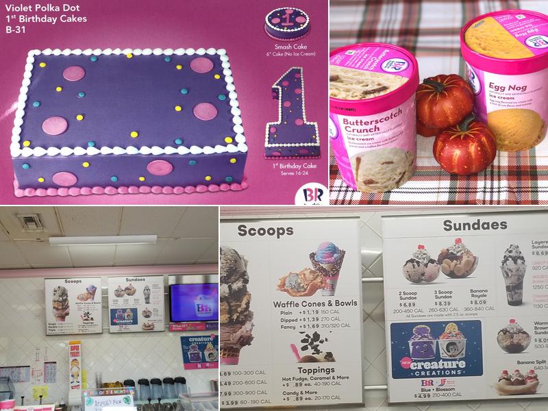 Baskin-Robbins Menu