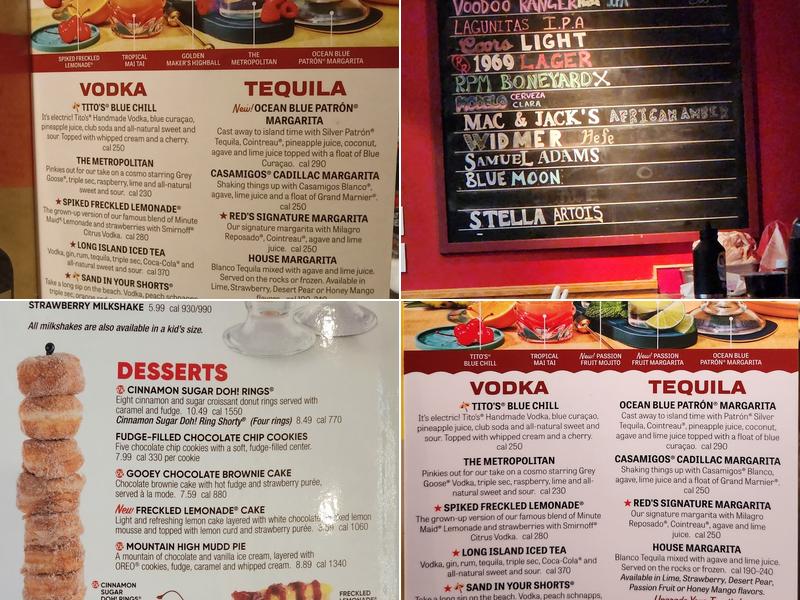 Red Robin Gourmet Burgers and Brews Menu