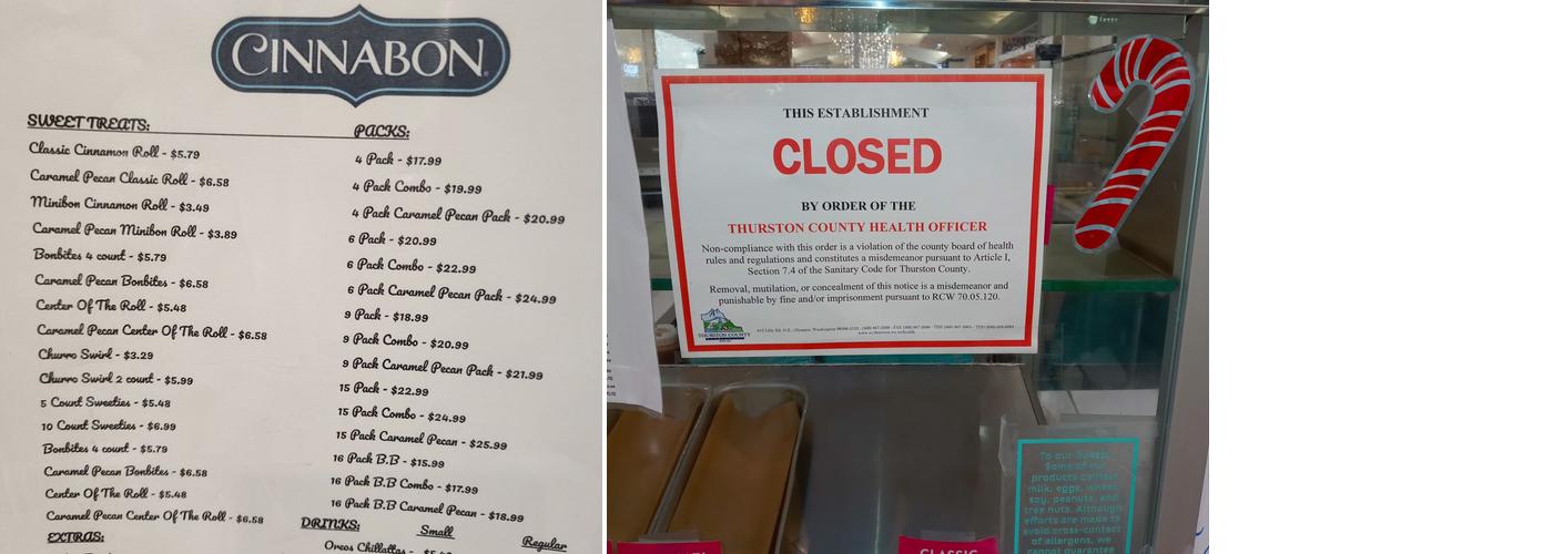 Cinnabon Menu