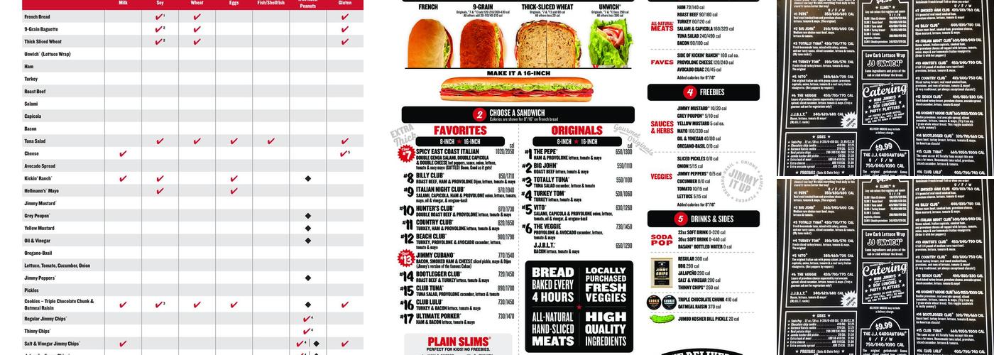 Jimmy John's Menu