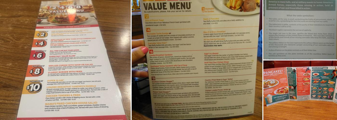 Denny's Menu