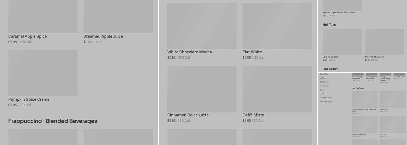 Starbucks Menu