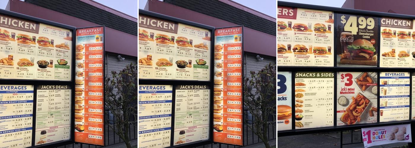 Jack In The Box Menu