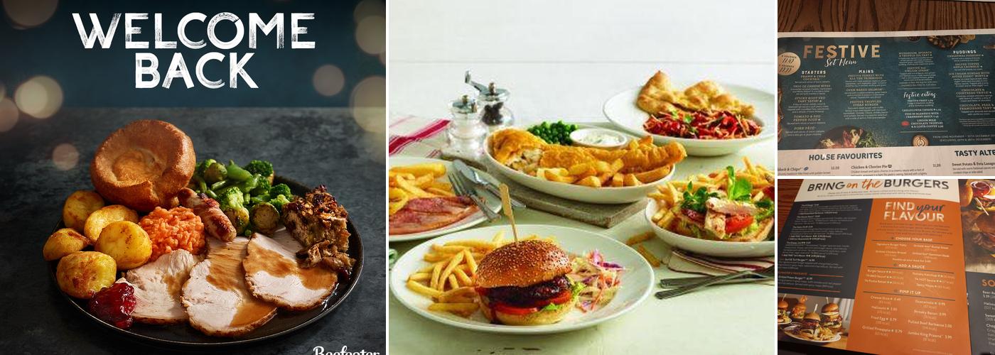 Harlow Mill Beefeater Menu