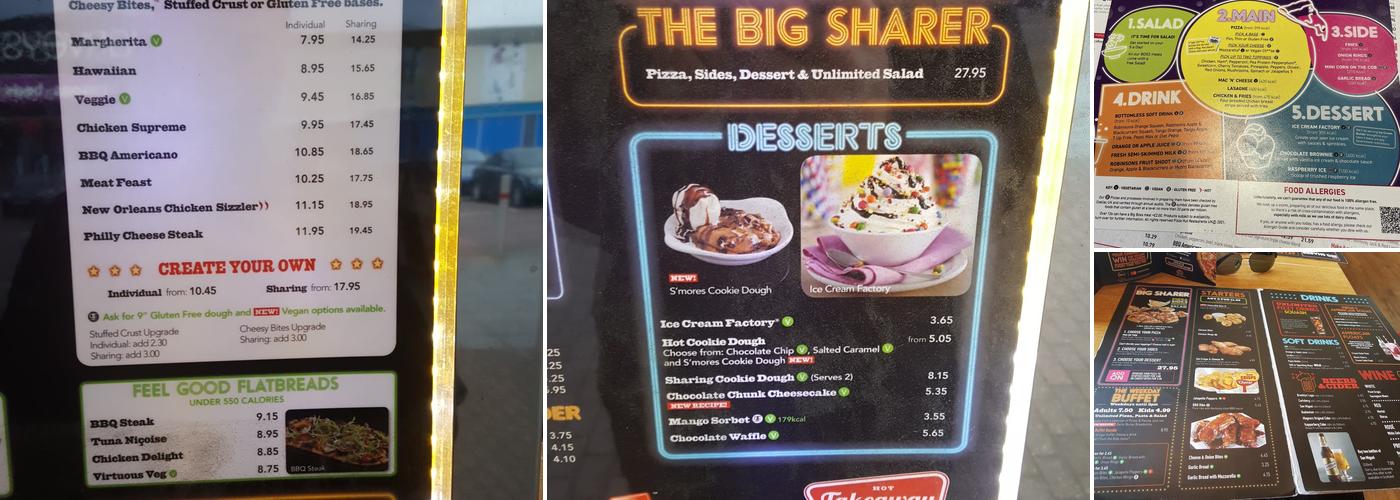 Pizza Hut - Harlow Retail Park Menu