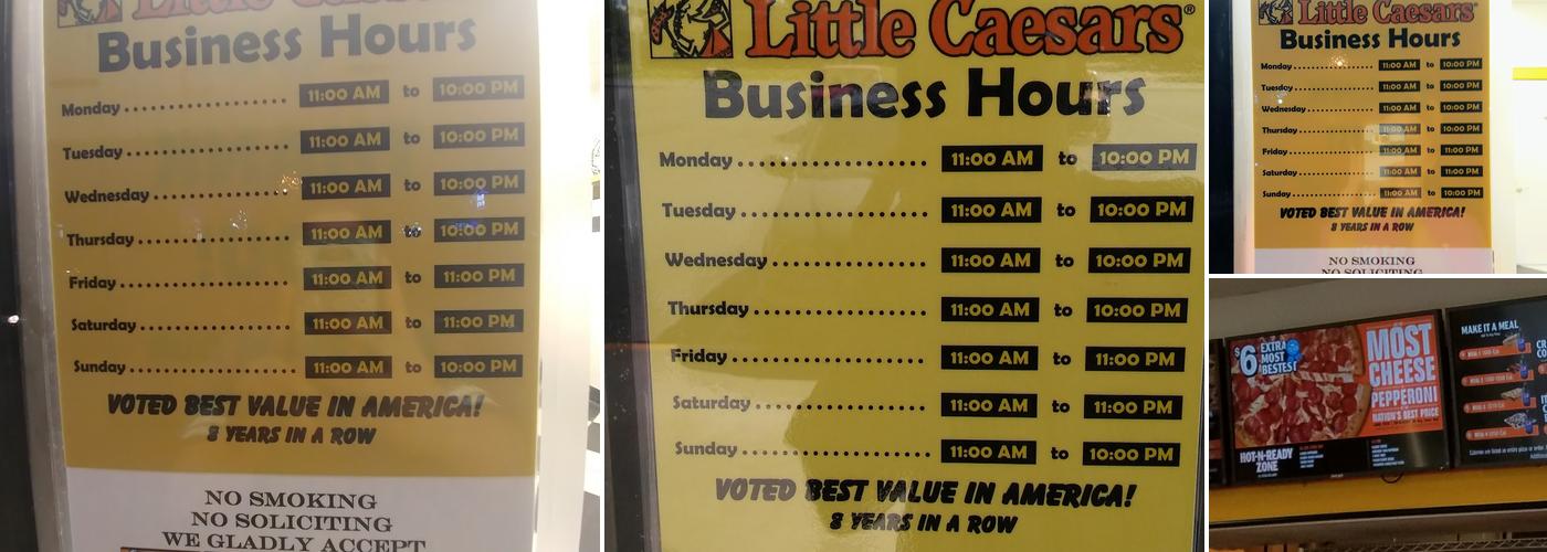 Little Caesars Pizza Menu