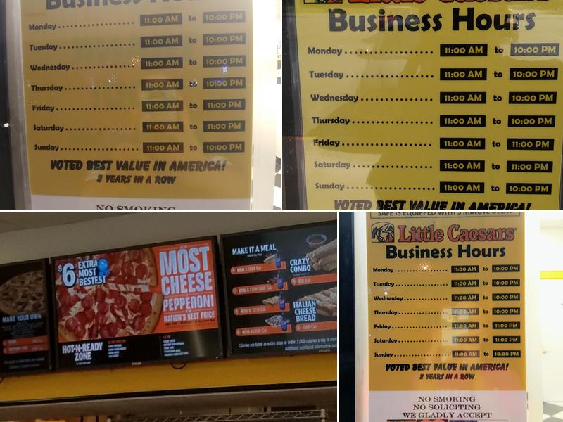 Little Caesars Pizza Menu