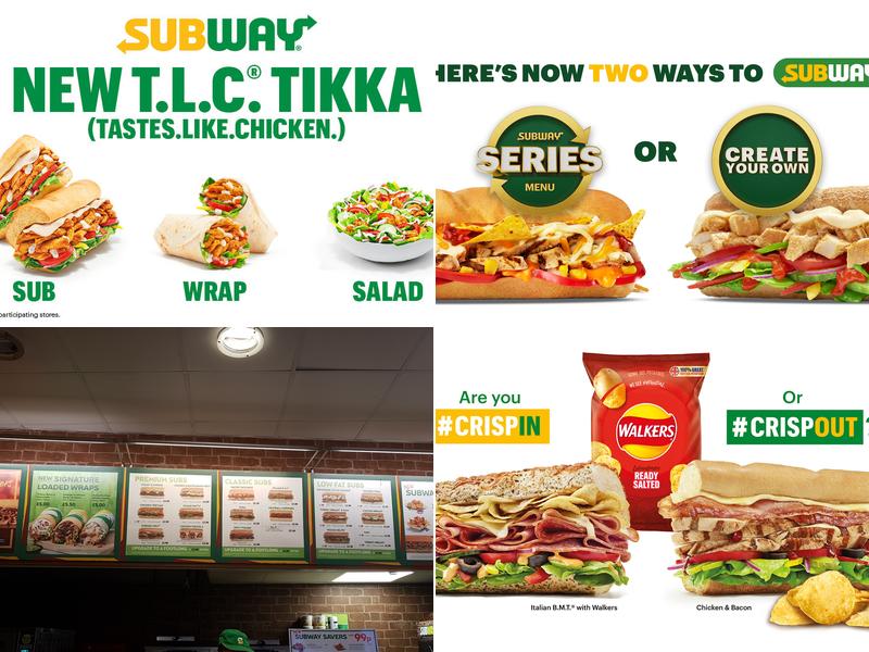 Subway Menu