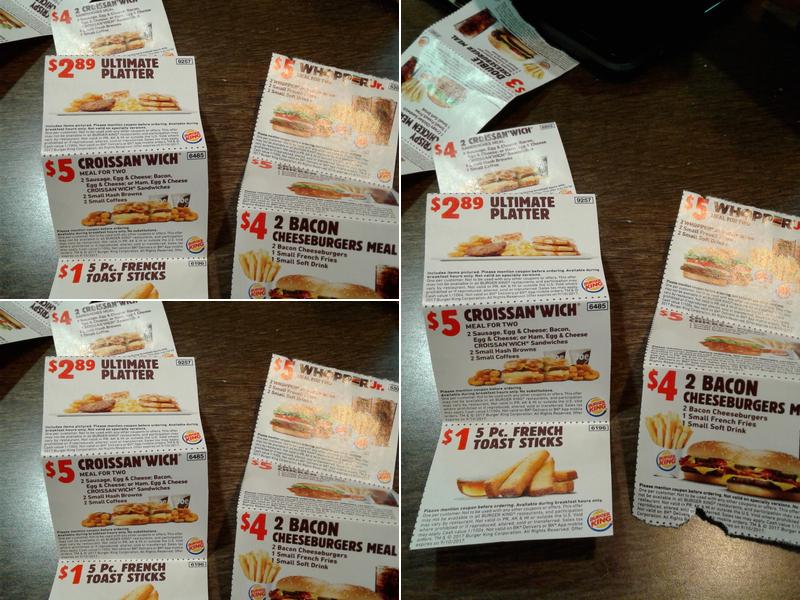 Burger King Menu