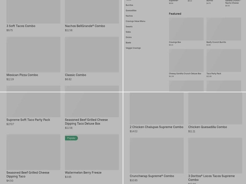 Taco Bell Menu
