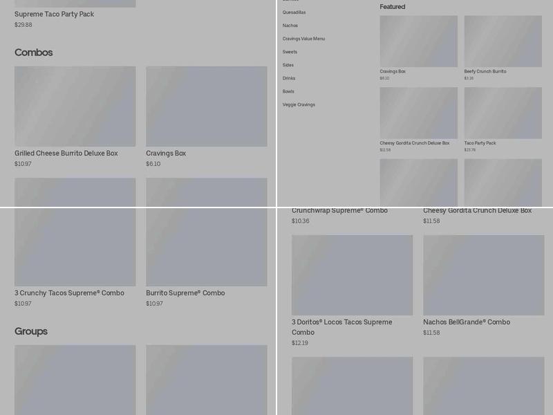 Taco Bell Menu