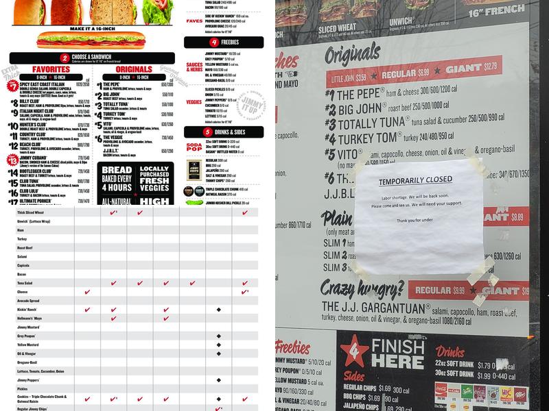 Jimmy John's Menu