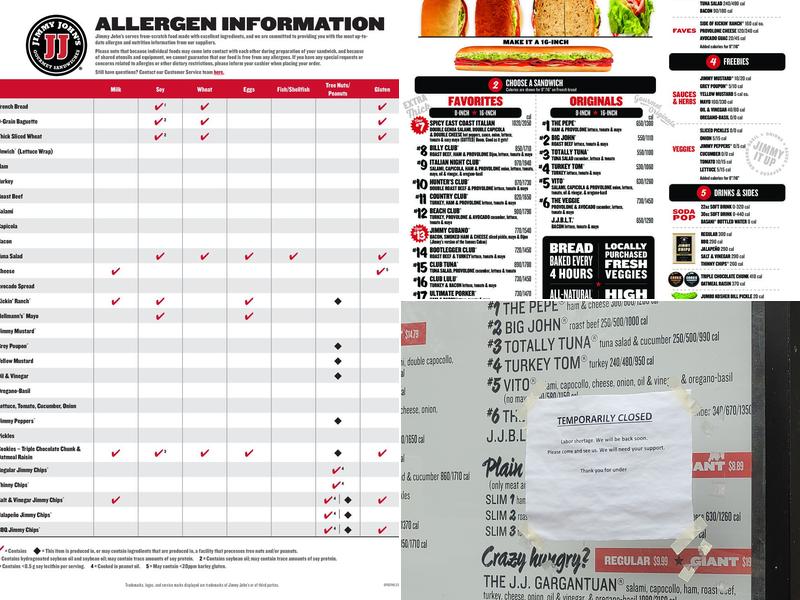 Jimmy John's Menu