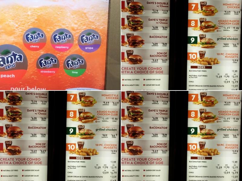 Wendy's Menu