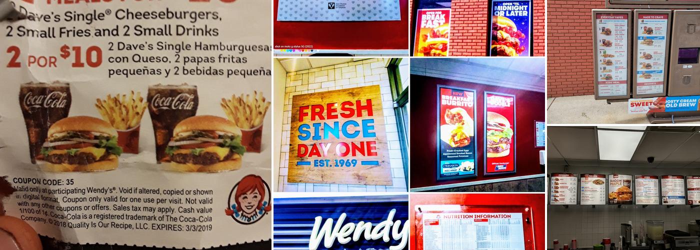 Wendy's Menu