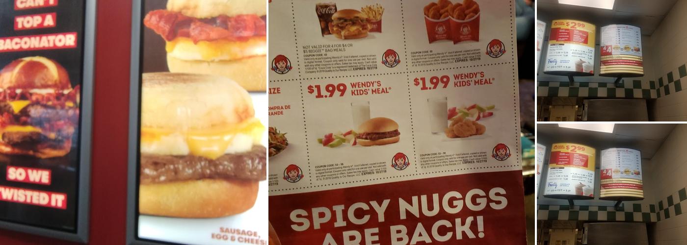 Wendy's Menu