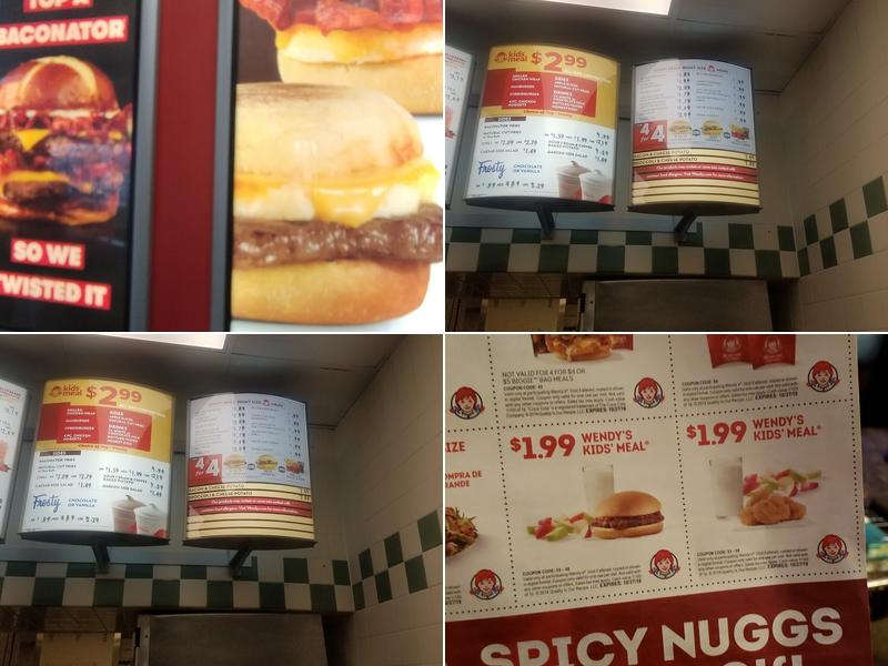 Wendy's Menu