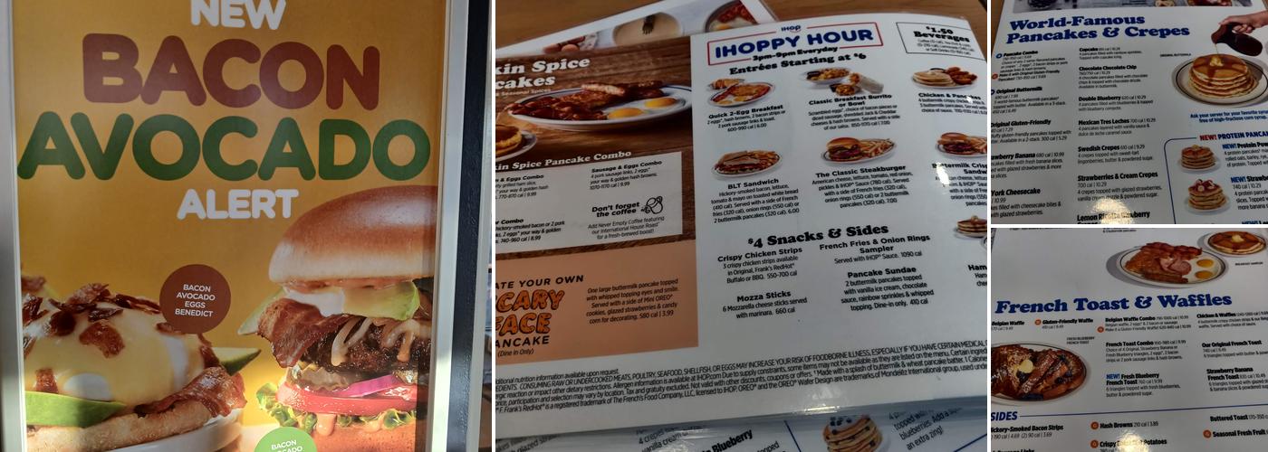 IHOP Menu