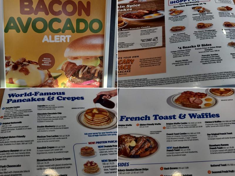 IHOP Menu
