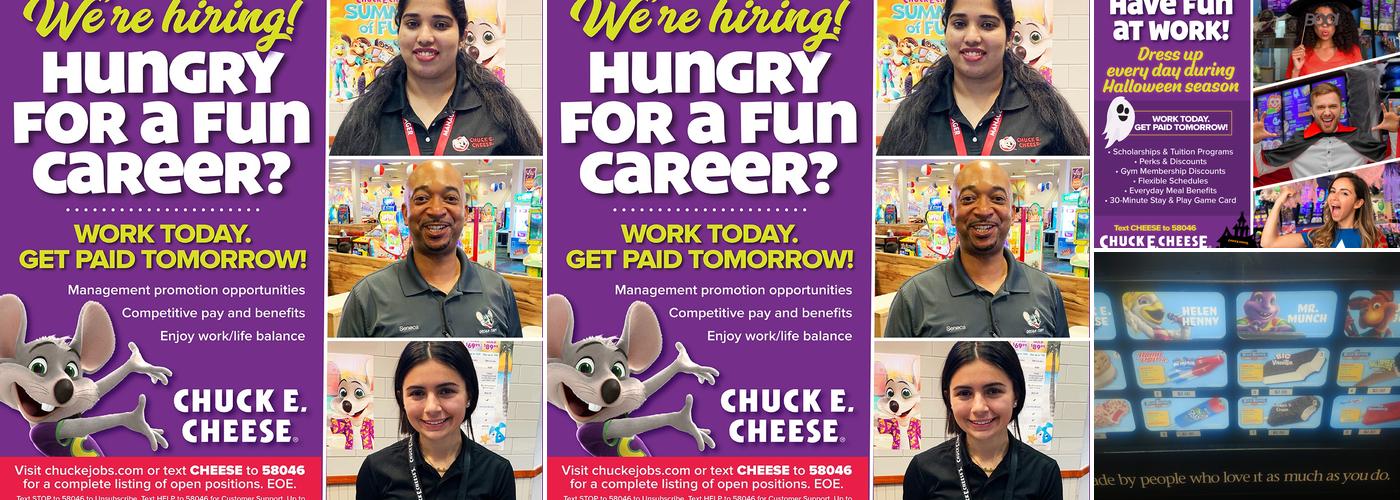 Chuck E. Cheese Menu