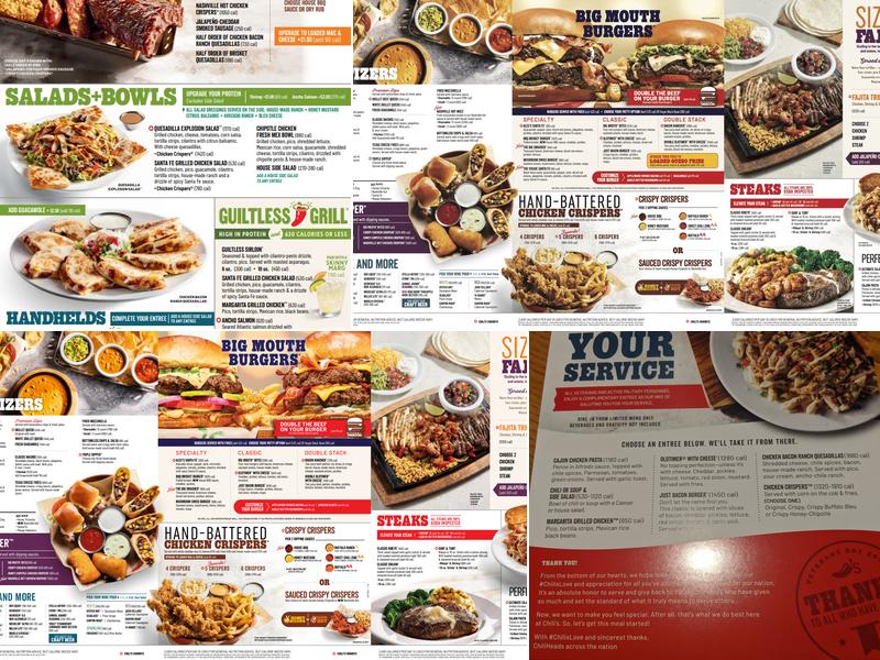 Chili's Grill & Bar Menu