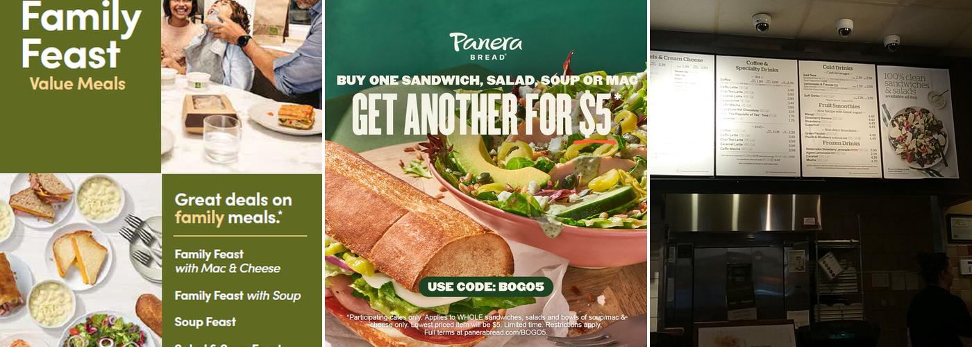Panera Bread Menu