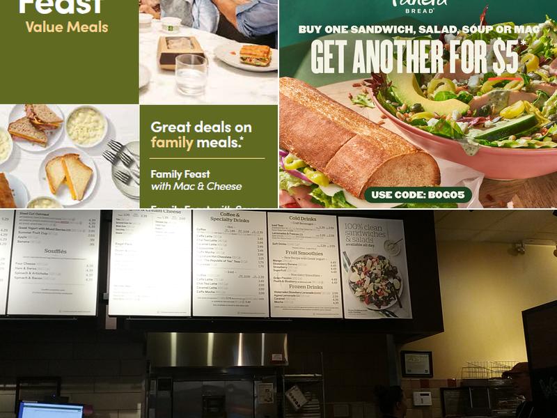 Panera Bread Menu