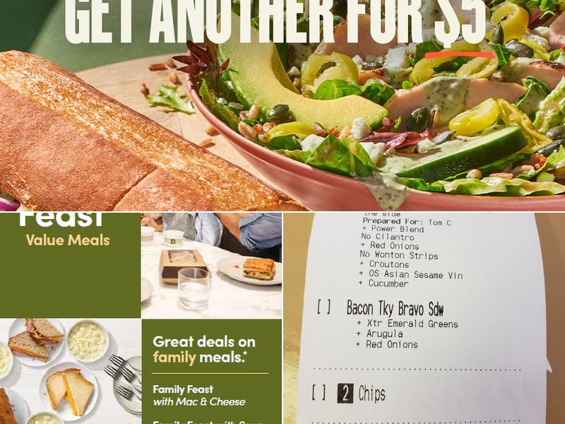 Panera Bread Menu